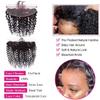 Deep Wave Brazilian Remy Human Hair Bundles with 13x4 Lace Frontal view 4