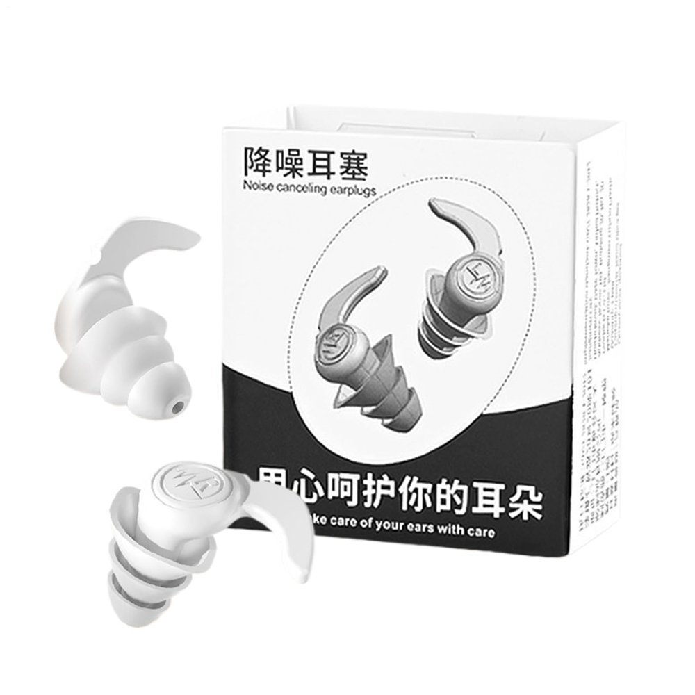 Noise-Blocking Silicone Earplugs for Adults