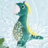 Durable Plush Dinosaur Dog Toy view 3