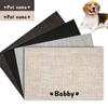 Personalized Waterproof, Non-Slip Pet Feeding Mat with Name and ID, Washable, Easy to Clean for Dogs and Cats (Color A) view 4