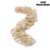 Long Messy Bun Hair Piece, Wrap-Around Curly Chignon, Bleach Blonde view 2