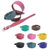 FIRSTXIU Wide Padded Leather Dog Collar for Greyhounds and Salukis view 2