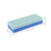 6-Piece Foot Peeling Set with PU Pumice Stone, Small Block Shape, Blue view 2