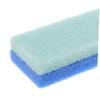 6-Piece Foot Peeling Set with PU Pumice Stone, Small Block Shape, Blue view 3