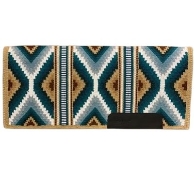 EQUIEMPRESS Western Ranch Saddle Pad, New Zealand Wool Top Wool Pad Sensor Flex, A-845 (36" x 36")