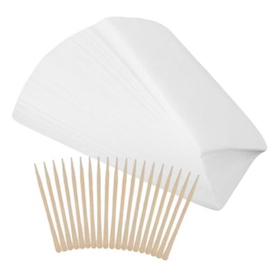 DEARMAMY Wax Strips Set with Wooden Sticks for Hair Removal