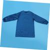 CALLARON Hairdressing Cape with Zipper, 2 Front Pockets, Blue view 3