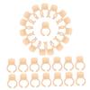 800 Silicone Eyelash Glue Rings, Yellow, for Eyelash Extensions view 1