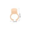 800 Silicone Eyelash Glue Rings, Yellow, for Eyelash Extensions view 2