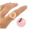 800 Silicone Eyelash Glue Rings, Yellow, for Eyelash Extensions view 4