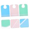 VALICLUD 3-Piece Adult Bib Set, Washable Clothing Protectors, Random Color view 2