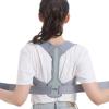 Back Posture Corrector Support Belt with Double Steel Plates, Kyphosis Belt, Unisex, Lightweight, Breathable, Easy to Clean, Gray, L view 4