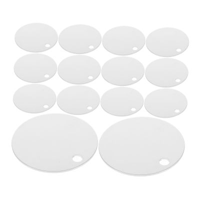 Uonlytech 25-Piece Round Aluminum Pet Tags, Silver Engraving Blanks for Keychains and Dog Tags