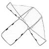 EVA Rain Cover for Tandem Strollers, Black view 1