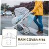 EVA Rain Cover for Tandem Strollers, Black view 2