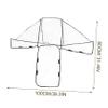EVA Rain Cover for Tandem Strollers, Black view 3