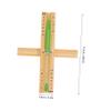 Toyvian Wooden 15-Minute Hourglass Timer for Sauna or Bathroom view 2