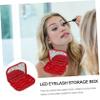 WRITWAA Portable Lightweight False Eyelash Storage Case with LED Lighting view 4
