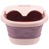 Foldable Foot Bath Bucket for Home and Travel, Pink view 1