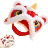 Cute Plush Dog Hat for Cats view 1