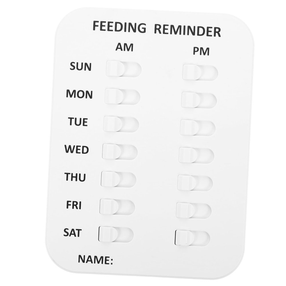 SEWOART Wall-Mounted Cat and Dog Feeding Planner with Reminder, 3 Options