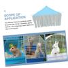 UPKOCH 2-Pack Gray Corner Hideaway Hammocks for Small Pet Cages view 4
