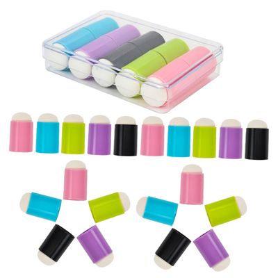 Round Nail Sponge Heads for Nail Art, 30 Pieces, Plastic