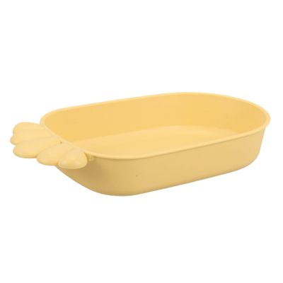 UPKOCH Yellow Plastic Parrot Bathtub with Smooth Edges