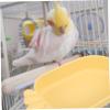 UPKOCH Yellow Plastic Parrot Bathtub with Smooth Edges view 4