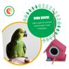 BUGUUYO Hanging Birdhouse with Strong Rope, Durable Bird Nest Decoration for Garden and Balcony, Red view 4