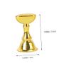 Magnetic Nail Base with Rod, 2 Sets, Acrylic and Metal, Gold view 2