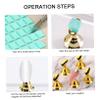 Magnetic Nail Base with Rod, 2 Sets, Acrylic and Metal, Gold view 3