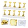 Magnetic Nail Base with Rod, 2 Sets, Acrylic and Metal, Gold view 4