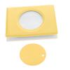 Toddmomy Yellow Photocard Album with Mirrored Design for Idol Cards and Baby Photos view 1