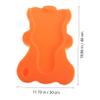 SAFIGLE Non-Slip Foam Baby Bath Mat, Orange, Foldable view 2
