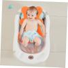 SAFIGLE Non-Slip Foam Baby Bath Mat, Orange, Foldable view 4