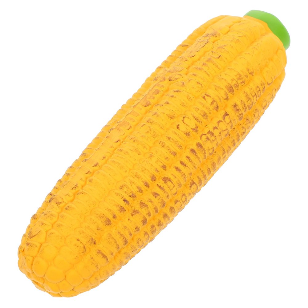 VANZACK Latex Corn Squeaky Dog Toy for Small and Medium Dogs