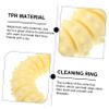 ibasenice TPR Yellow Puppy Chew Toy, Durable Ring-Shaped Dog Toy view 4