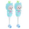 DEARMAMY 2-Pack Toddler Toothbrushes, Bear-Shaped, Soft Silicone Bristles view 1
