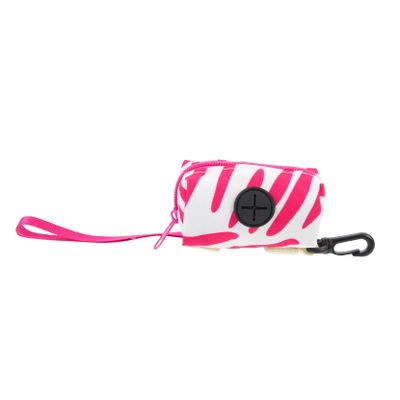 VANZACK Compact Fabric Dog Waste Bag Holder with Hanging Buckle