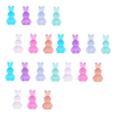 30-Piece Resin Rabbit Nail Charms for Manicures