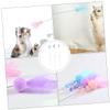 IMIKEYA Interactive Cat Wand Toy, 3-Piece PVC view 3