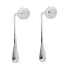 2-Piece Adaptive Stainless Steel Utensil Set with Wide Handles, Silver view 3