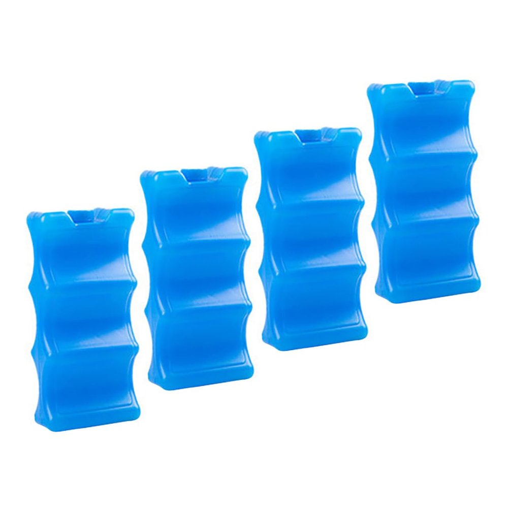 4 Blue Wave-Pattern Cool Packs for Breast Milk