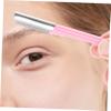 CALLARON 3-Piece Stainless Steel Eyebrow Trimmer Set, Easy to Use and Clean, Random Color view 4