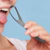 Stainless Steel Tongue Scraper with Ergonomic Handle view 2
