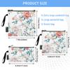 Caihoyu Reusable Sandwich Snack Bags, Floral Pattern, 3-Pack view 3