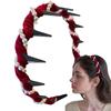 Pearl Headband with Wavy Design view 1