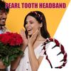 Pearl Headband with Wavy Design view 3
