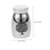 VICASKY Stainless Steel Pet Urn for Dog and Cat Ashes view 2